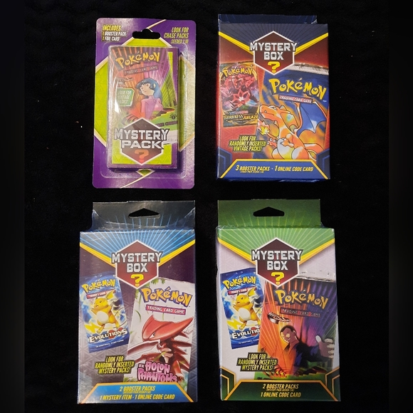 3x pokemon Mystery Box and 1x Mystery pack. - Picture 1 of 2